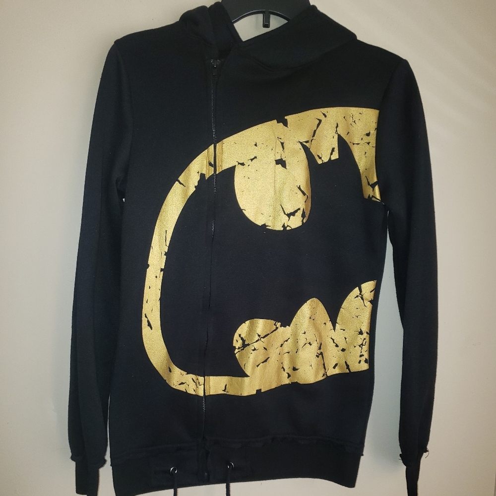 Batman side zipper hoodie
